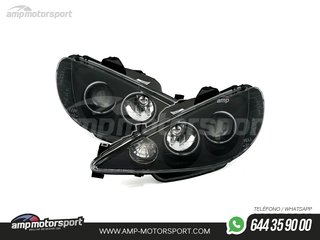 FAROS DELANTEROS OJOS DE ANGEL CCFL PARA PEUGEOT 206