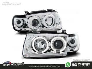 FAROS DELANTEROS OJOS DE ANGEL PARA VOLKSWAGEN POLO 6N