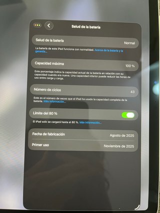 iPad Air 11 M3 100% + Apple Pencil Pro + Funda