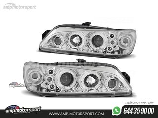 FAROS DELANTEROS OJOS DE ANGEL PARA PEUGEOT 306