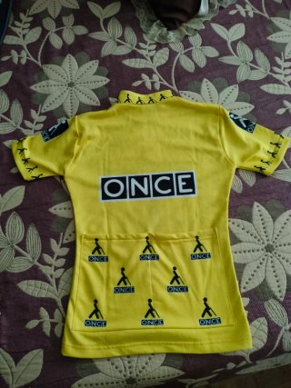 Maillot Ciclismo ONCE Infantil Amarillo