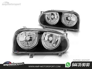 FAROS DELANTEROS OJOS DE ANGEL PARA VOLKSWAGEN GOLF MK3