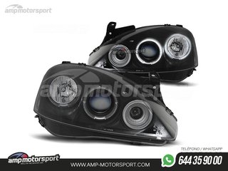 FAROS DELANTEROS OJOS DE ANGEL PARA OPEL CORSA C