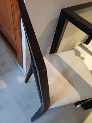 Conjunto 2 Sillas Madera y Tela