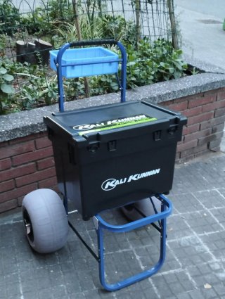 Carro de pesca Vercelli con ruedas grandes