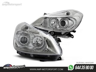 FAROS DELANTEROS OJOS DE ANGEL PARA RENAULT CLIO
