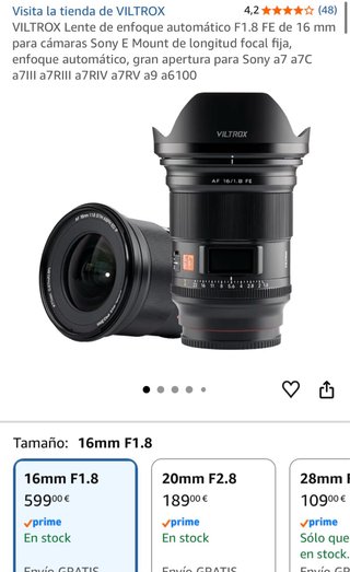 Viltrox 16mm f1.8 Full Frame Sony