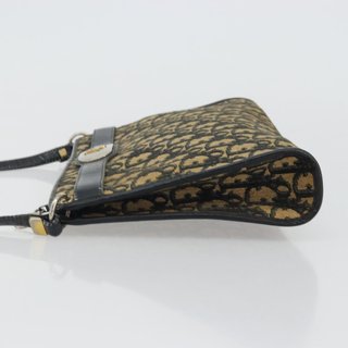 Christian Dior Trotter Canvas Shoulder Bag Navy