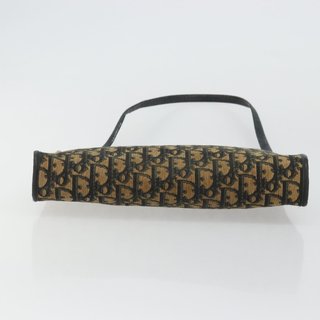 Christian Dior Trotter Canvas Shoulder Bag Navy