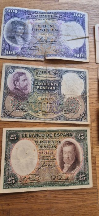 Lote Billetes República Española Antiguos