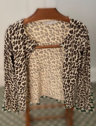 Cardigan Zara fantasia leopardata taglia S