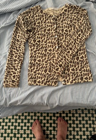 Cardigan Zara fantasia leopardata taglia S