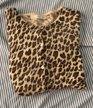 Cardigan Zara fantasia leopardata taglia S