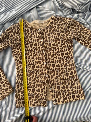 Cardigan Zara fantasia leopardata taglia S