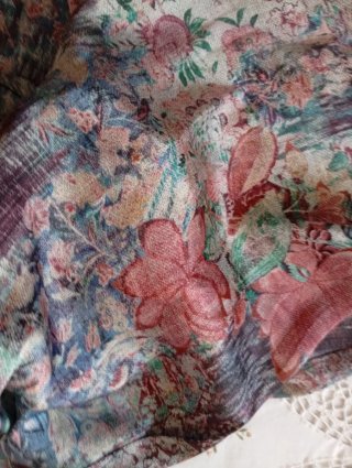 Pantalón ancho estampado Mango