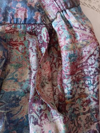 Pantalón ancho estampado Mango