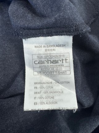 Camiseta Carhartt Azul Talla XS