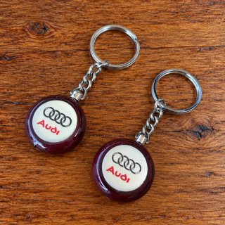 Pack 2 Llaveros Audi amaderados clásicos antiguos