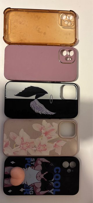 Lote 5 fundas para móvil iphone 12
