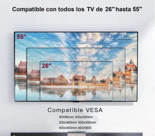 Soporte TV Pared Negro