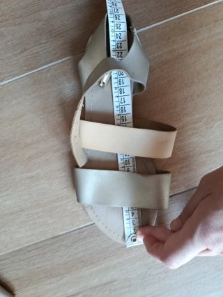 Sandalias Marypaz Talla 39 Beige y Dorado