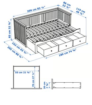 Colchones divan ikea 80x200