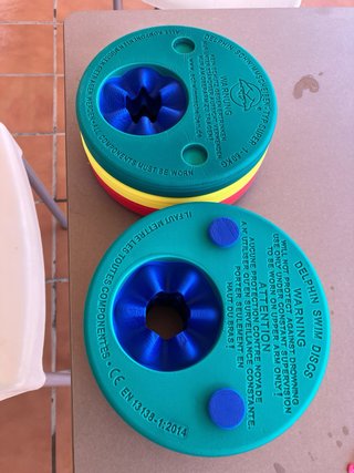 Discos flotadores natación niños