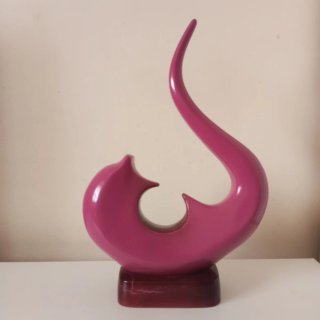 Figura Decorativa Abstracta Magenta