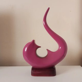 Figura Decorativa Abstracta Magenta