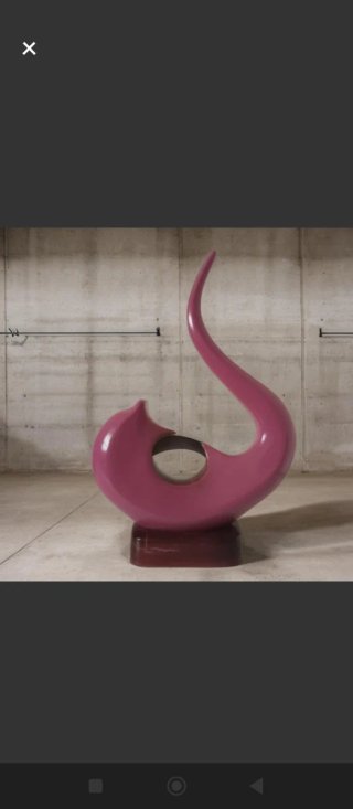 Figura Decorativa Abstracta Magenta