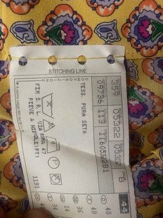 Pantaloni Seta Vintage Stampa indiana