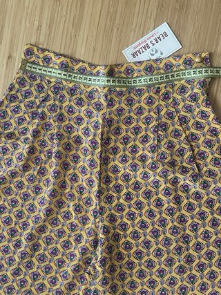 Pantaloni Seta Vintage Stampa indiana