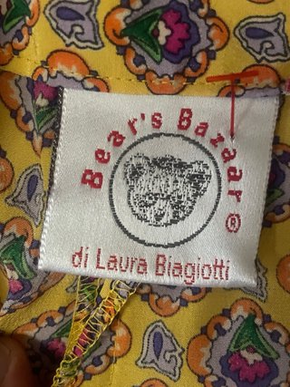 Pantaloni Seta Vintage Stampa indiana