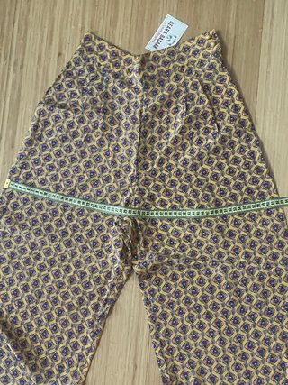 Pantaloni Seta Vintage Stampa indiana