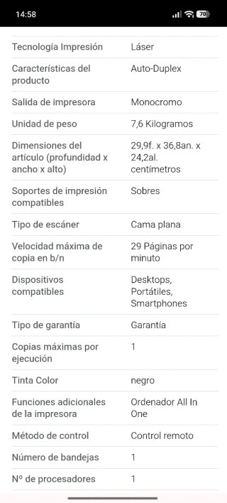 Impresora Escáner HP
