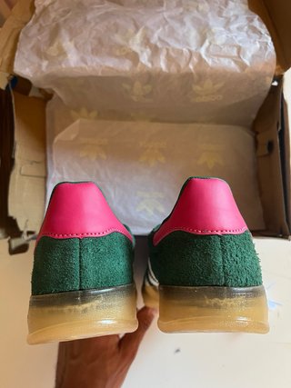 Adidas Gazelle Indoor Verde y Rosa 40 neon fluor