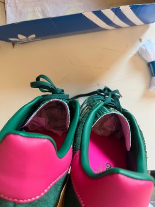 Adidas Gazelle Indoor Verde y Rosa 40 neon fluor