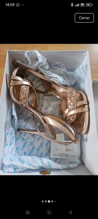 Sandalias Guess Doradas Talla 39