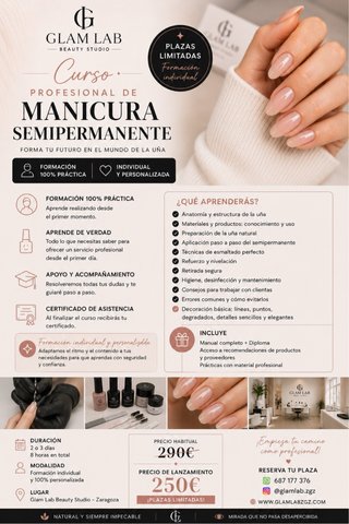 Curso Profesional de Manicura Semipermanente