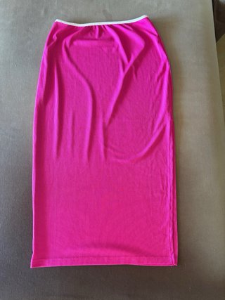 Falda midi rosa verano talla M