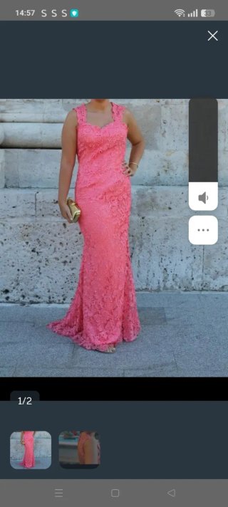 Vestido de fiesta rosa