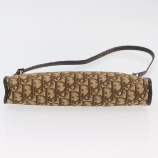 Christian Dior Trotter Canvas Shoulder Bag Brown