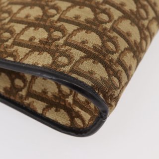 Christian Dior Trotter Canvas Shoulder Bag Brown