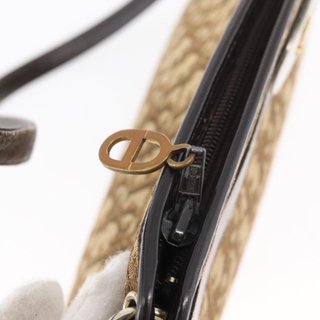 Christian Dior Trotter Canvas Shoulder Bag Brown