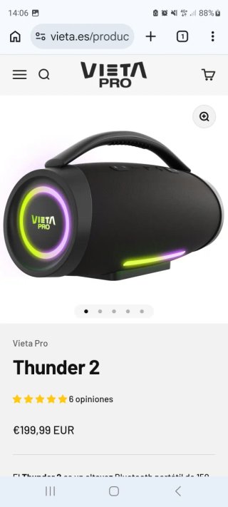 Altavoz Portátil Vieta Thunder 2