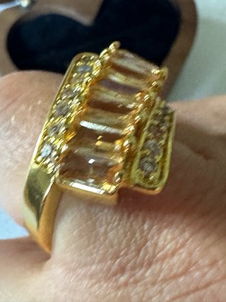 Anello oro 18k champagne