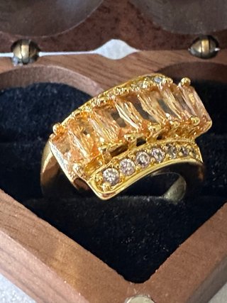 Anello oro 18k champagne