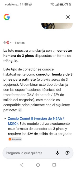 Cargador Patinete Eléctrico Zeeclo
