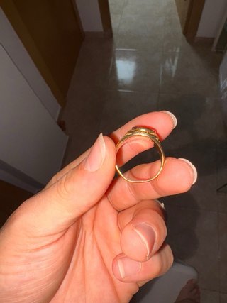 Anillo oro 18k sello peso 11g