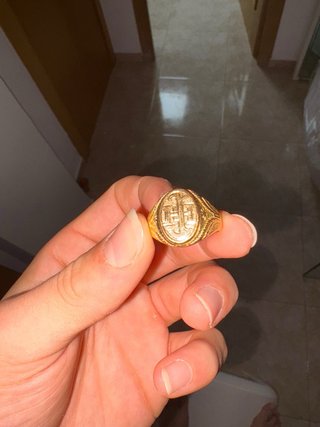 Anillo oro 18k sello peso 11g